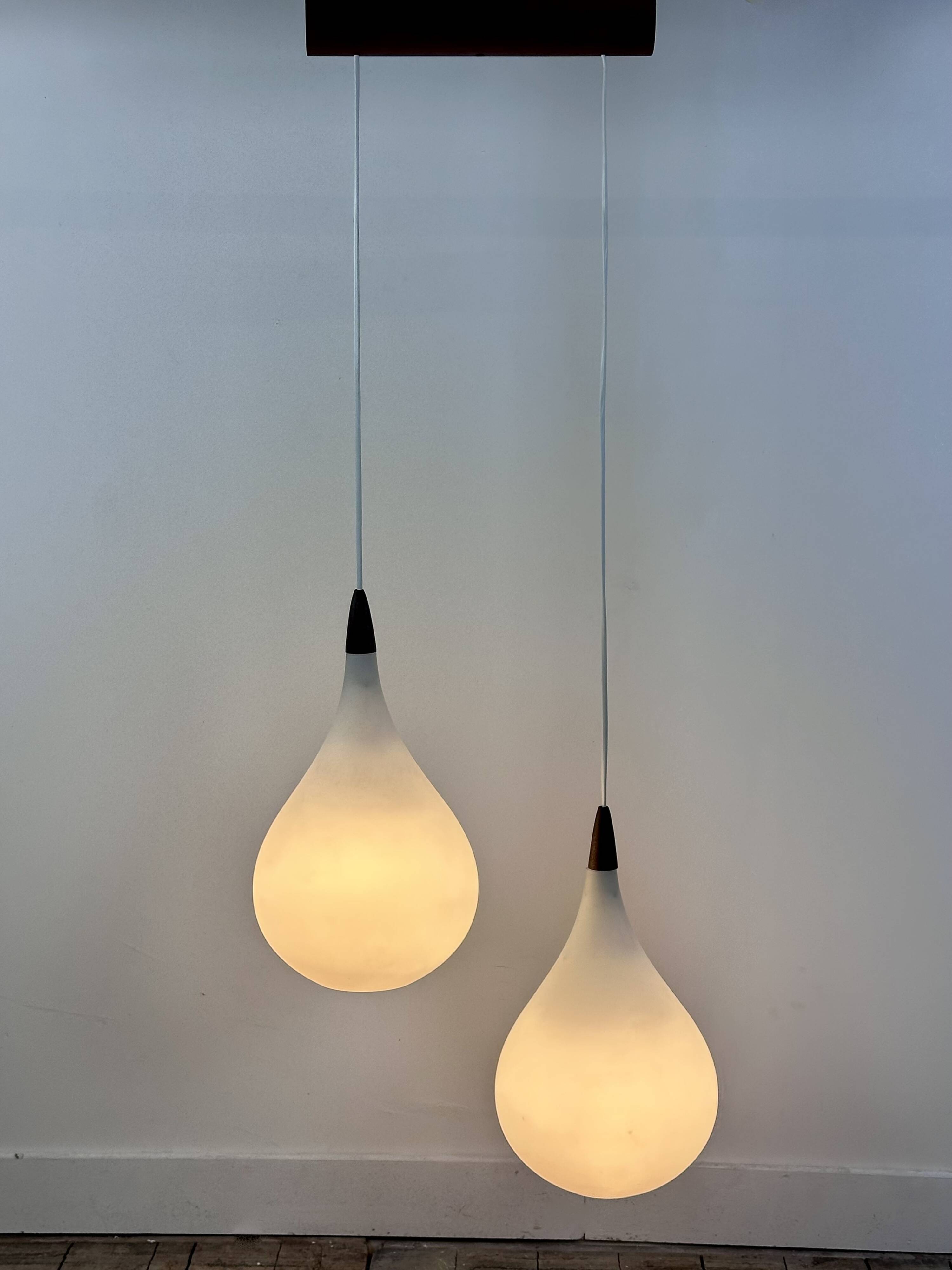 Lustre scandinave Kristiansson pour Luxus Suède 1960