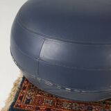 Leather pouf by Lowie Vermeersch for Durlet