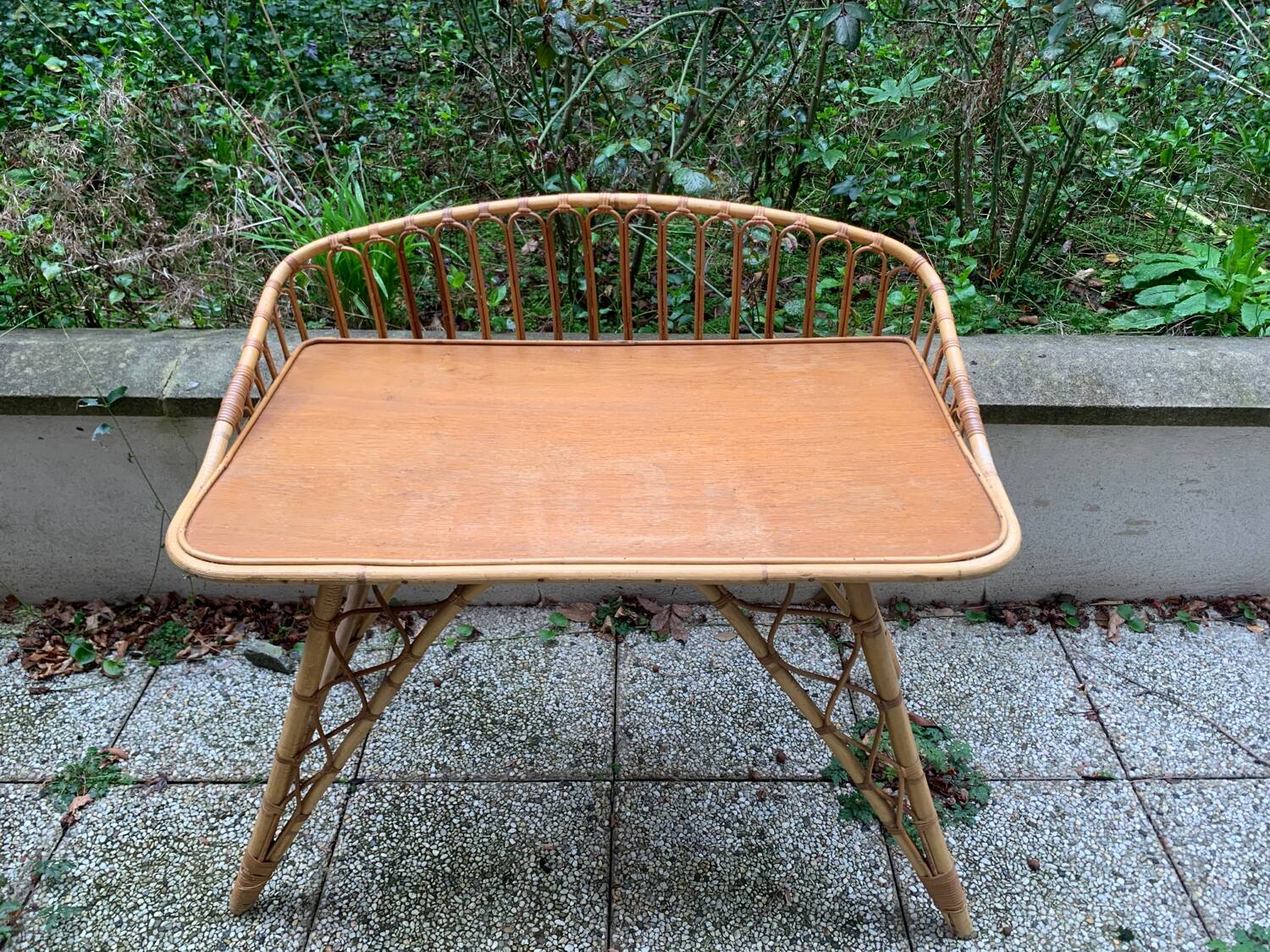 Bamboo desk / console