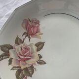 Cake dish patterns roses in art deco porcelain