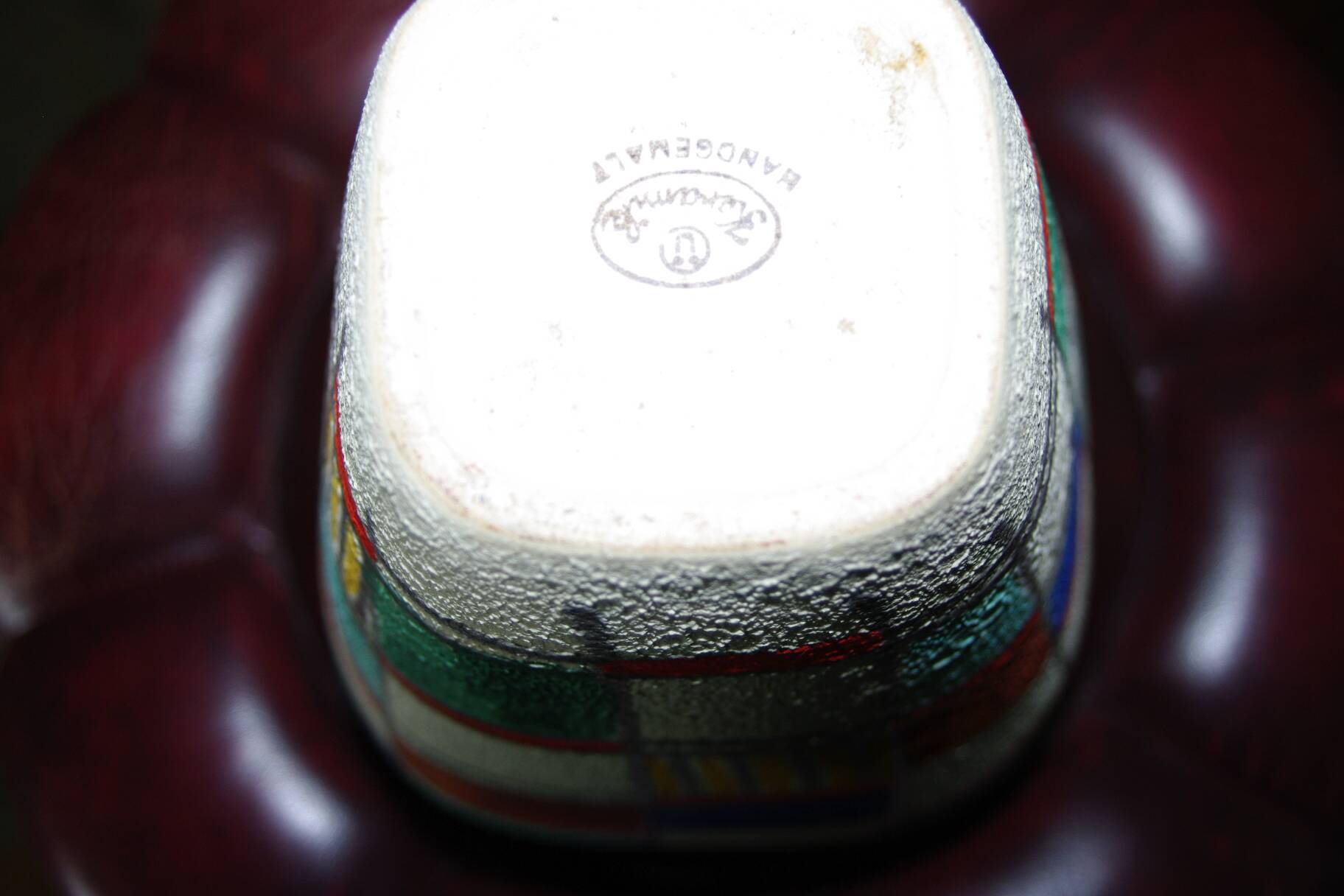 VINTAGE COLORFUL VASE GERMANY 1960