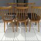 Suite de 6 chaises bistrot Baumann vintage "Menuet"