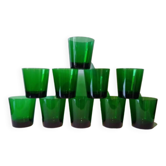Green water glass
