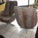Pair of armchairs "egg" of 1973