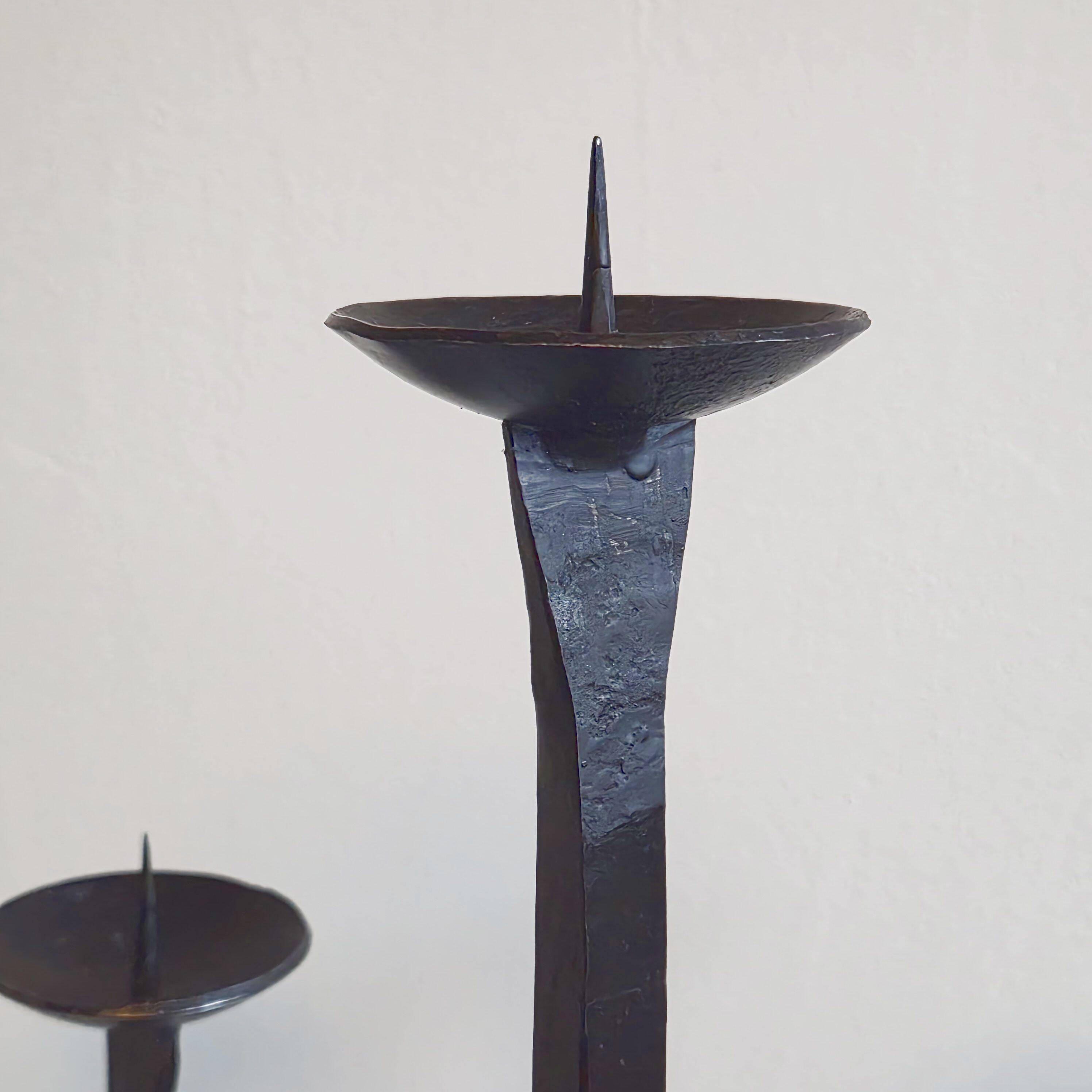 Vintage brutalist candlestick 1970