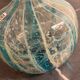 Decorative blown glass bottle Mdina Glass