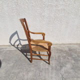 Paire de fauteuils Louis Philippe en châtaignier