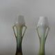 Art Deco ceramic fireplace trim, tulip-shaped vase