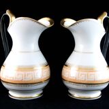 Paire d'aiguières en porcelaine de style Antique par Carl THIELSCH, ALTWASSER, c. 1860