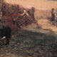 Painting old gilded frame campaign scene