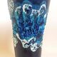Vase Fat Lava Vallauris Ecume des Mers Height 25,5 cm