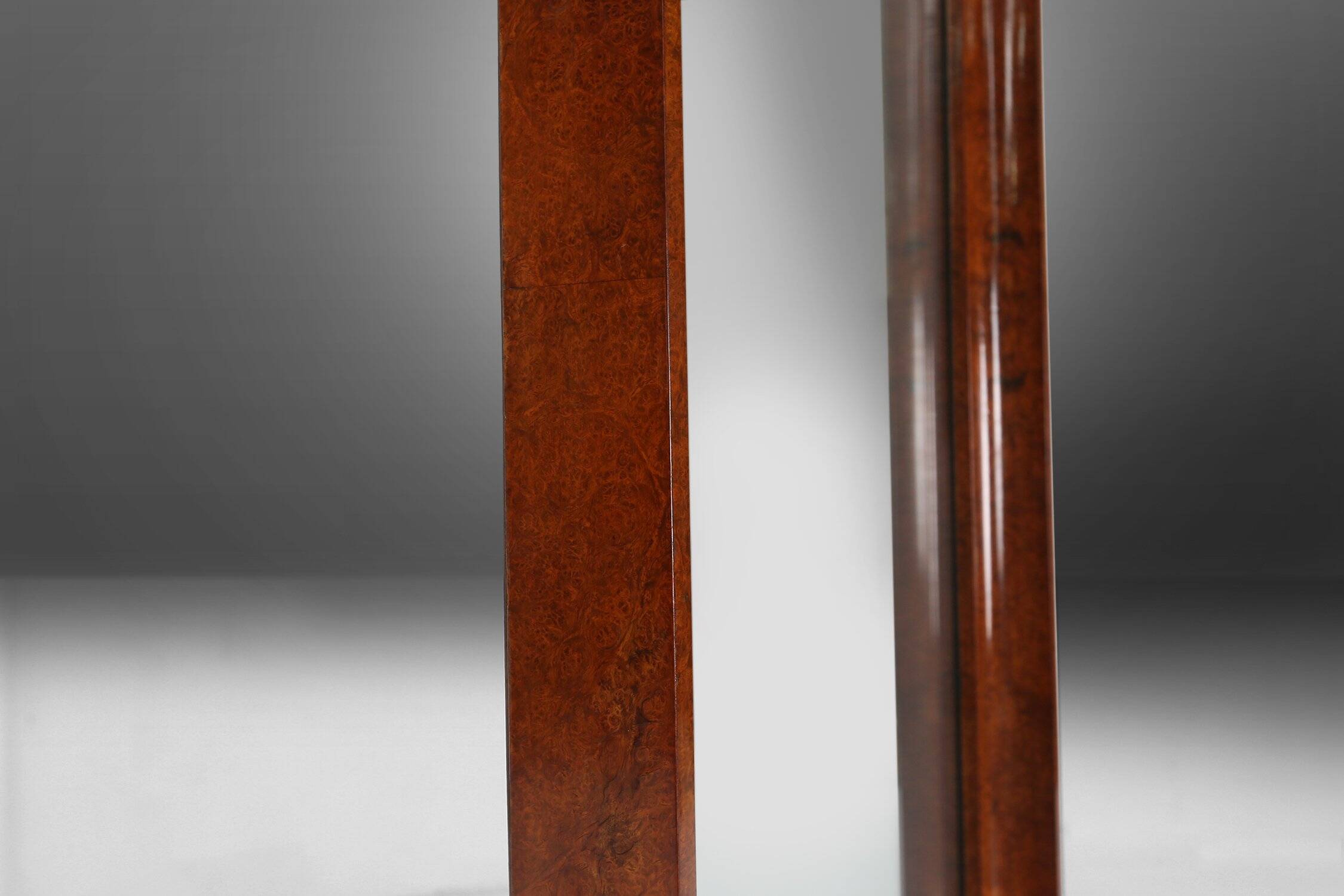 Art Deco Dressing Mirror by De Coene in Walnut Veneer, Belgium 1930s