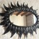 Oval leafy mirror - 1960 - sun mirror style