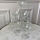 Lot de 10 coupes à champagne en verre cristallin années 50-60
