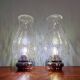 Pair of blown glass and chrome-plated metal wall lights, 1970s