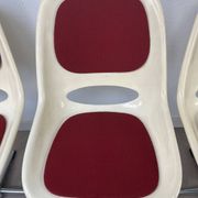 4 chaises Space Age, coque années 70 pour Lockhausen
