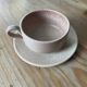 Tasse large en gré + sous tasse
