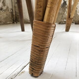 Vintage rattan meal table