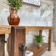 Carpenter's workbench in solid wood