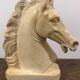 Sculpture buste cheval platre