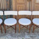 Series of 4 design Scandinavian teak chairs