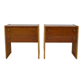 Pair of mid-century Bedside Tables,Bucovice,1970's.