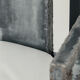 Postmodern Throne Chair in Black Lacquered Wood, Iron Sh