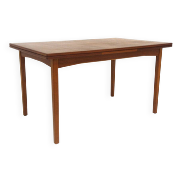 Table de salle à manger extensible scandinave en teck, Ulferts, Tibro, Suède, 1960