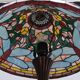 Tiffany style stained Glass Dragonfly Table lamp 1980s