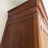 Large Louis Philippe oak wardrobe H: 2m25