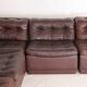 Modular leather sofa