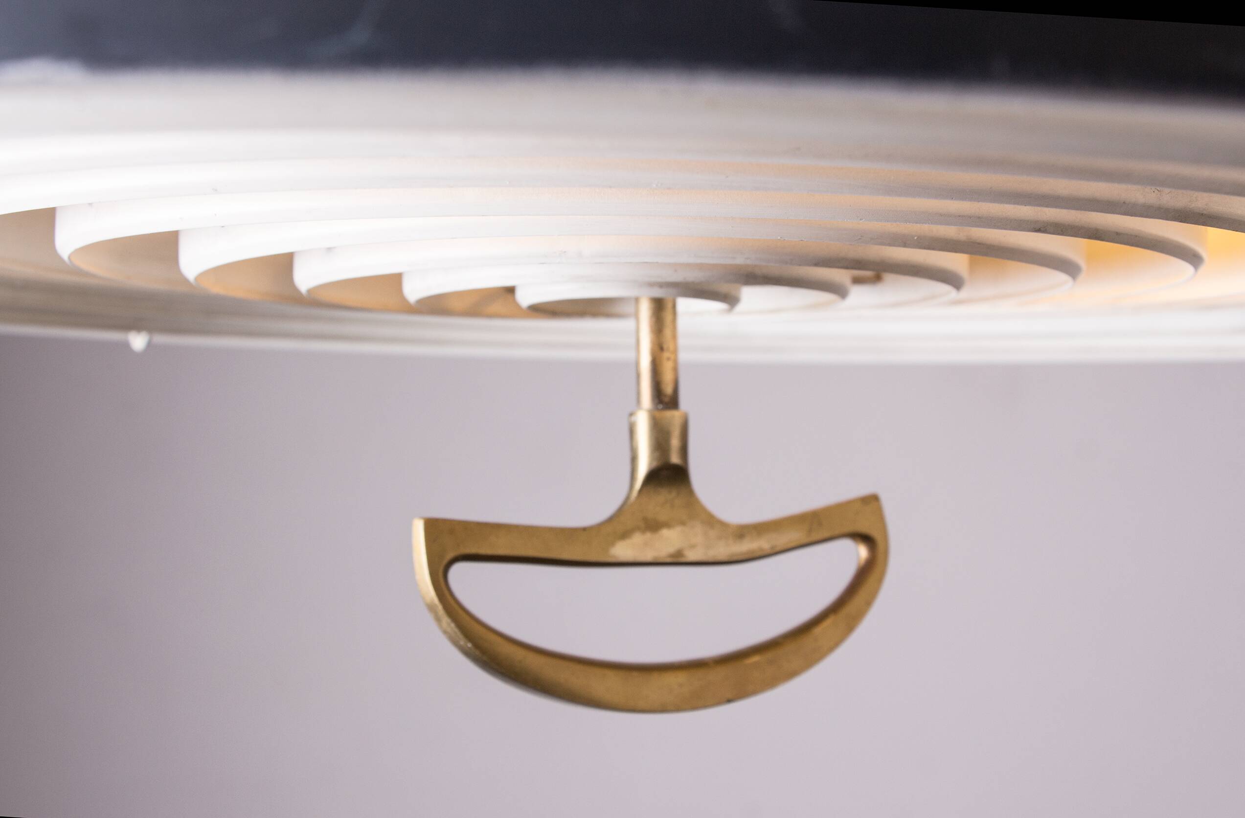 Large Danish Metal Pendant Lamp California model by Vilhem Wolhert & Jorgen Bo/Poulsen 1960.