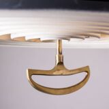 Large Danish Metal Pendant Lamp California model by Vilhem Wolhert & Jorgen Bo/Poulsen 1960.