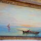 Marine italienne – Huile sur panneau signée Italo Giordani