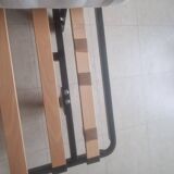 Ensemble TOGO de Ligne Roset-Alcentara Rouge-Canapé lit-Chauffeuse dangle-chauffeuse