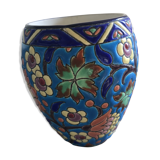 Vase in enamels of Longwy