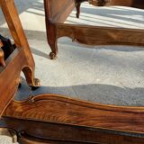 Pair of Provencal wooden bed year 40 from Dervieux