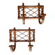 1960s rattan coat rack