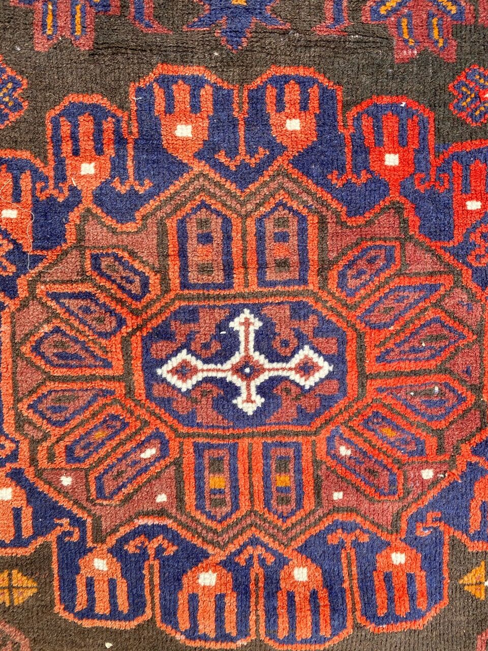 Vintage carpet turkmen belutch afghan 80x140 cm