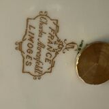 Silent plate three plates Limoges Charles Ahrenfeldt