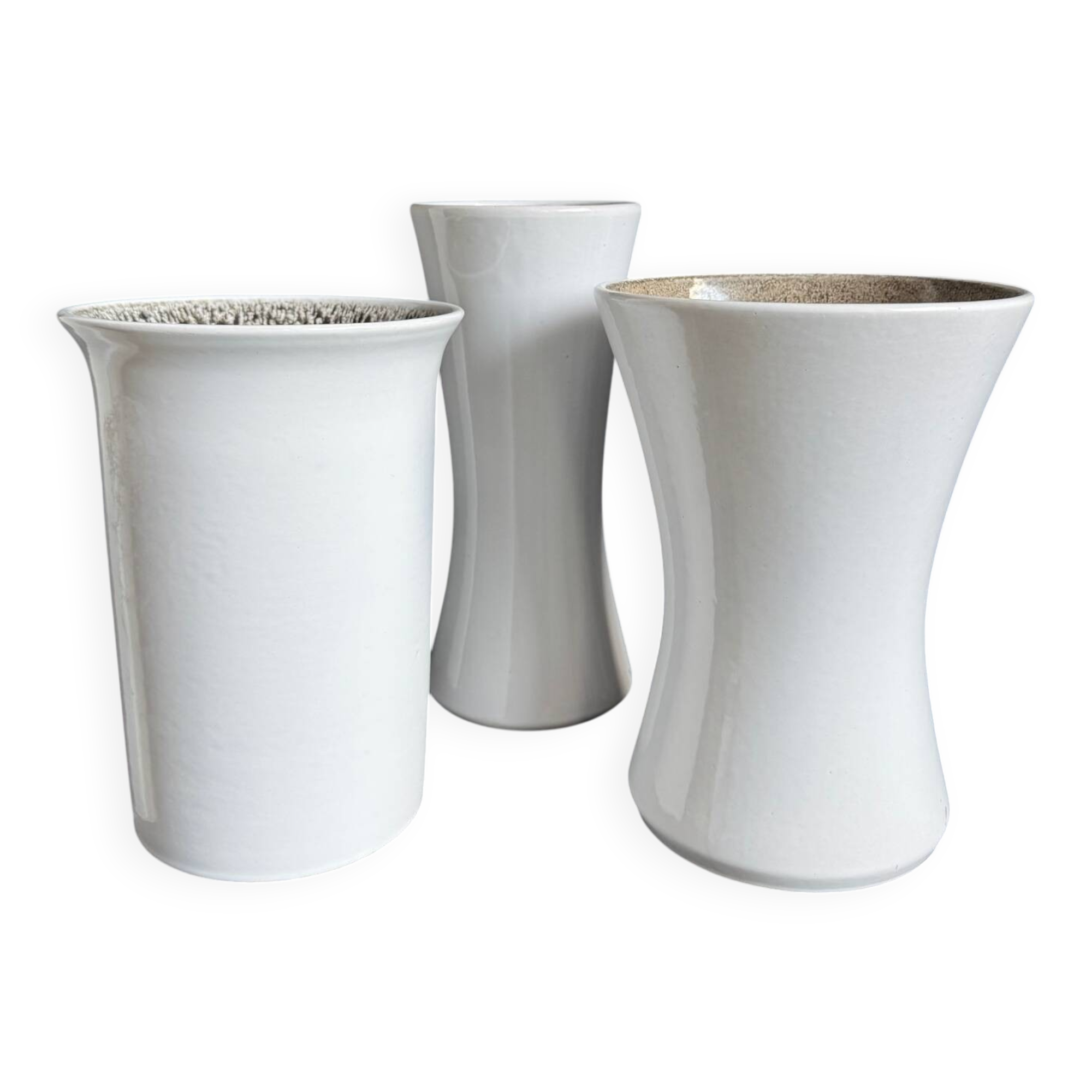 Vases diabolo céramique West Germany années 60