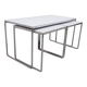 Ensemble de 3 tables d'appoint Brabantia, années 1960, Hollande