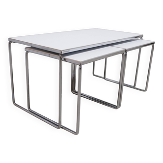 Set of 3 Brabantia side tables, 1960s Holland