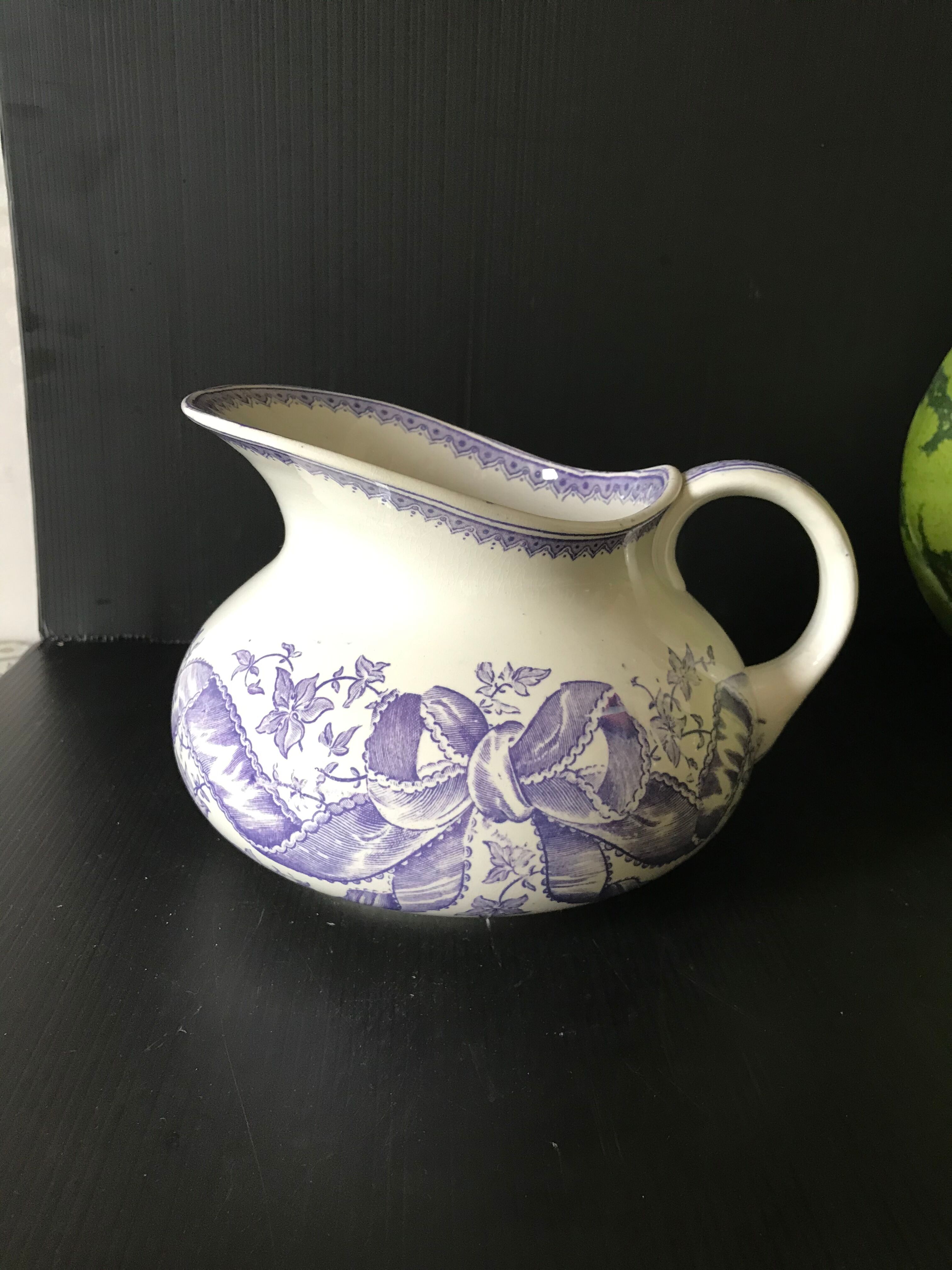 Earthenware broc Sarreguemines