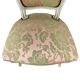 Chaise baroque vintage avec accent rose/vert