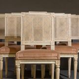 Set of 6 Louis XVI style chairs
