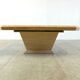 Table basse de bar cachée vintage en travertin, 1970