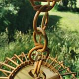 Rattan pendant lamp from the 60s
