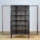 Polished iron medical cabinet, 1930s