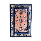 Tapis vintage chinois de pékin fait main 123x186 cm